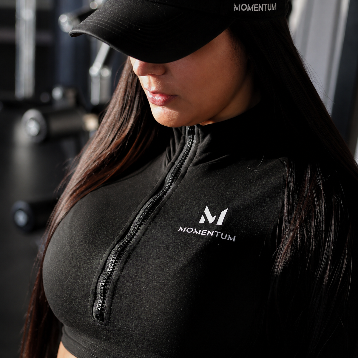 Momentum Performance Cropped 1/4 Zip